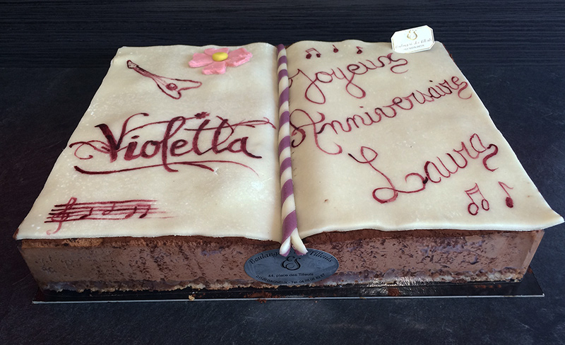 Entremet ROYAL anniversaire"Violetta"