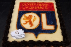 Entremet personnalisé "Olympique Lyonnais"
